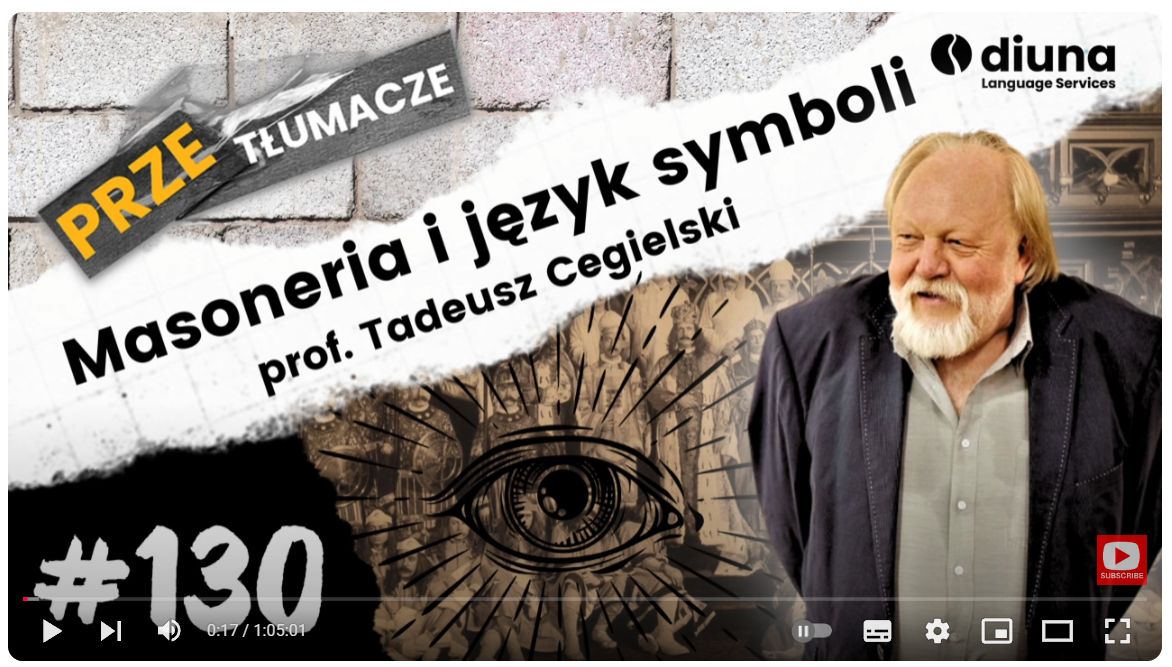 Tadeusz Cegielski: Masoneria i język symboli